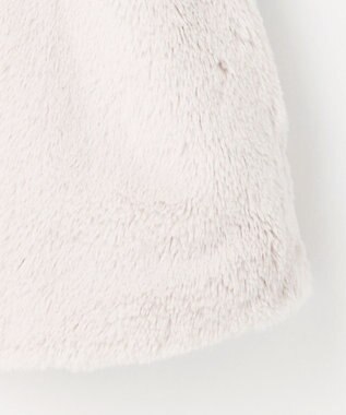 Feroux ペプラムファー ジャケット アイボリー系