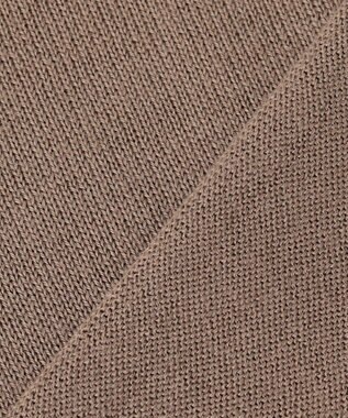 J.PRESS LADIES L 【洗える】トリムツイン ニット モカ系