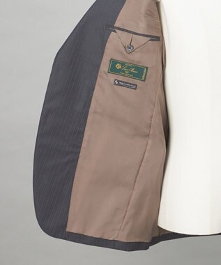 GOTAIRIKU 【Loro Piana Fabric】365 通年スーツ(グレー×ストライプ) グレー系1