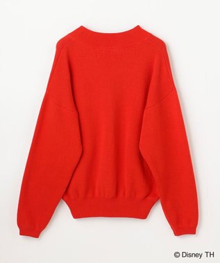 ANY 【ディズニー】ミッキーマウス／スウェットライクニット レッド