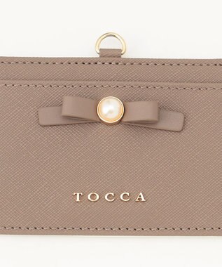 TOCCA PEARL KNOT IDHOLDER IDホルダー ベージュ系