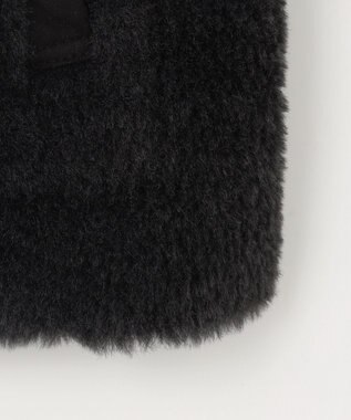 自由区 リバーシブルエコメリノムートン ジレ アッシュ