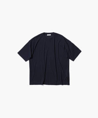 ATON 50/- ORGANIC FRESCA | オーバーサイズＴシャツ NAVY