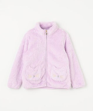 ANY KIDS ネコポケットボアブルゾン ラベンダー