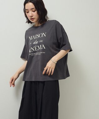 Green Parks アソートロゴ切替Ｔシャツ Charcoal Gray