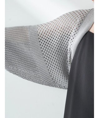 earth music&ecology メッシュボレロ Gray