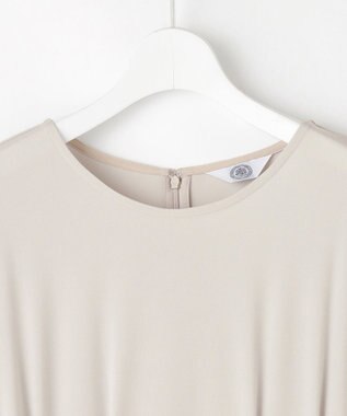 J.PRESS LADIES トリアセスムース フレア ワンピース ライトグレー系