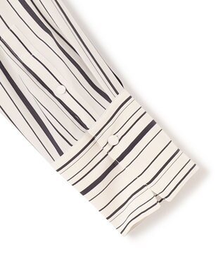 JOSEPH シルクアニメーション　ブラウス Oyster White/ Black