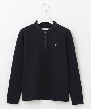 23区GOLF 【23Fondation】【WEB&一部店舗限定】クレリック モックネックシャツ ブラック系