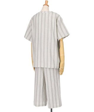 ワコール／睡眠科学 パジャマ 5分袖 半袖 8分丈 綿100%(本体) レディース YDT146 睡眠科学／ワコール グレー