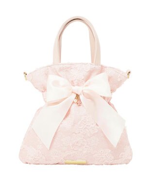 Maison de FLEUR 桜リボン2Wayトートバッグ Light Pink