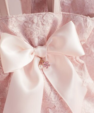 Maison de FLEUR 桜リボン2Wayトートバッグ Light Pink