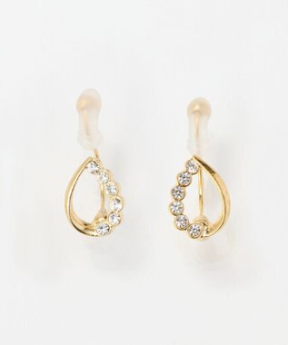 Phoebe 【痛くないシリーズ】【金属アレルギー対応】メテオドロップライトフィットイヤリング　ゴールド