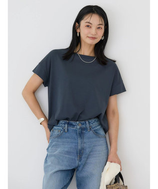 AMERICAN HOLIC 接触冷感ショートスリーブカットプルオーバー Navy