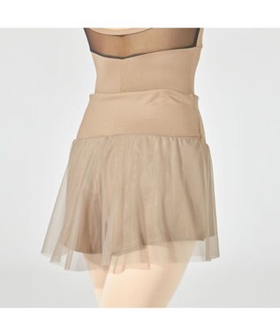 Chacott ショートスパッツ付スカート キャメル