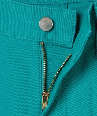 WEGO カラーウエストフィットワイドストレートパンツ グリーン