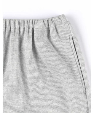 une nana cool 【綿混】ソフトコットンリブ 半袖開襟パジャマ MADE WITH LIBERTY FABRIC グレー