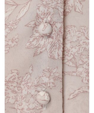 earth music&ecology 花柄ラッフルブラウス Pink