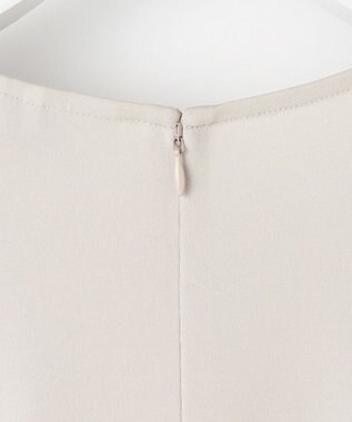 J.PRESS LADIES トリアセスムース フレア ワンピース ライトグレー系