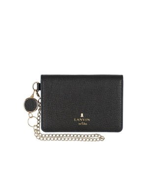 LANVIN en Bleu リム リール付き2面パスケース