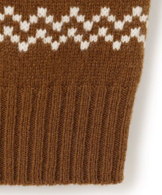 J.PRESS MEN 【WEB限定】フェアアイルクルーネックニット ベージュ系