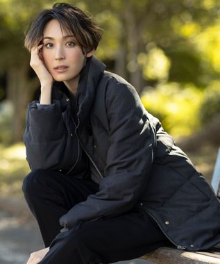 J.PRESS LADIES 【洗える】DUALWARMベアポンチ パンツ ブラック系