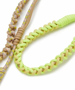 TOPKAPI 【TREASURE TOPKAPI】パラコード編み スマホ ショルダー ストラップ イエロー