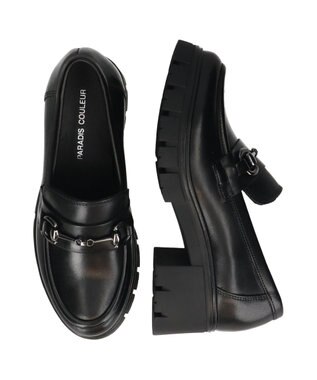 Bridget Birkin 【PARADIS COULEUR】トラックソールビットローファー ブラック