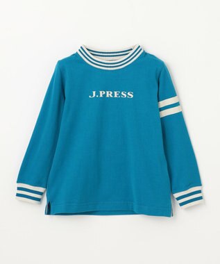 J.PRESS KIDS 【100-130cm】リブライン ロゴカットソー ダルブルー系