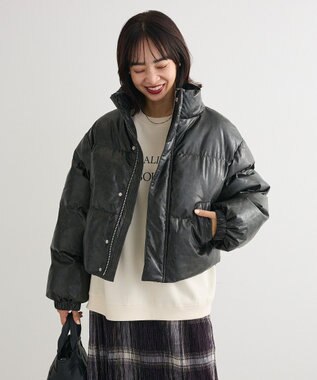 Green Parks ・ｓｗｉｎｇ　ｂｙ　ビンテージソフトレザーブルゾ Black