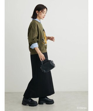 Green Parks Villains／パッチワーク裏毛プルオーバー Khaki