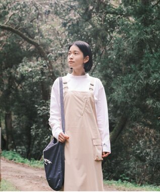 SHARE PARK LADIES 【撥水・UVカット・ストレッチ・軽量 】ナイロンジャンパースカート（S・Mサイズ） ベージュ系