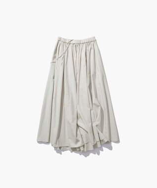 ATON NATURAL DYED COTTON LAWN | ギャザースカート BEIGE