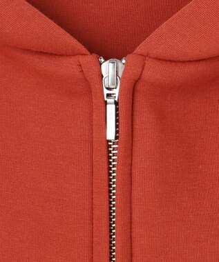 J.PRESS LADIES S ダンボールジャージー ジップアップ パーカー オレンジ系