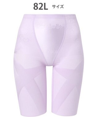 Wing ガードル フルロング丈 【スリムアップパンツ】 はいて歩いてエクササイズ KQ0823 ウイング／ワコール パープル