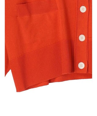 Green Parks 洗える　ショート丈カーディガン Orange