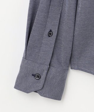 JOSEPH ABBOUD 【ジャージーシャツで快適な着心地】コンパクトジャージー バーズアイ シャツ サックスブルー系