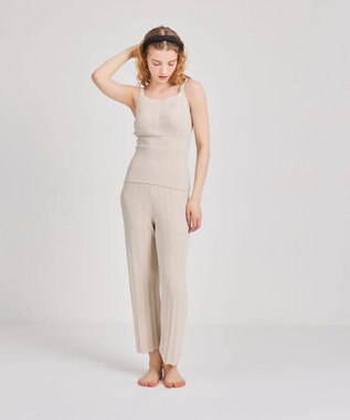 une nana cool とろみ素材がここちよいカップ付きキャミソール　moi room（モアルーム） ベージュ