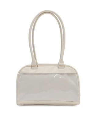 WEGO 【痛バ＆推し活】チャーム付きボストン痛バッグ オフホワイト