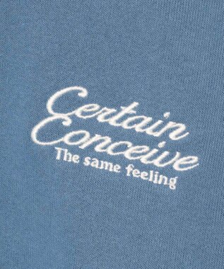 WEGO ラインハーフジップBIGスウェット サックス