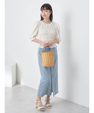 earth music&ecology ポコポコシャーリングトップス White