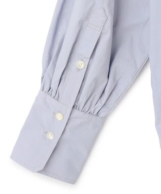 J.PRESS YORK STREET 【WOMEN】コットンボータイ ブラウス サックスブルー系