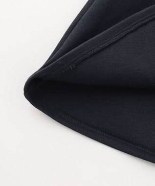 ANY KIDS レース襟付き長袖ワンピース ネイビー