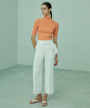 BEIGE， LUPINE / タートルニット Apricot×White