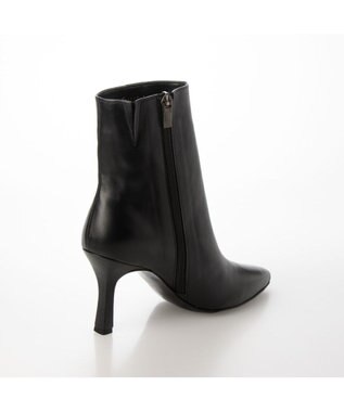 MODE ET JACOMO <MODE ET JACOMO>ポインテッドトゥショートブーツ ブラック