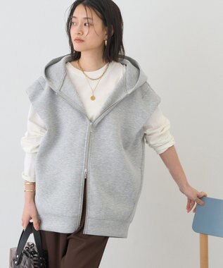 AMERICAN HOLIC ポンチZIPフーディーベスト Ivory