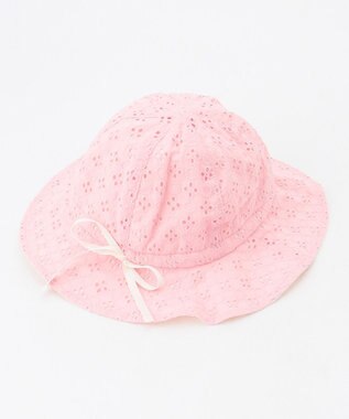 組曲 KIDS プテイフラワーレース ハット ピンク系