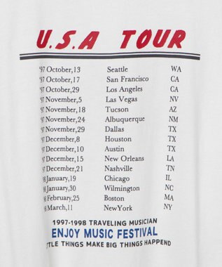 WEGO ヴィンテージライクグラフィックTシャツ ホワイトその他