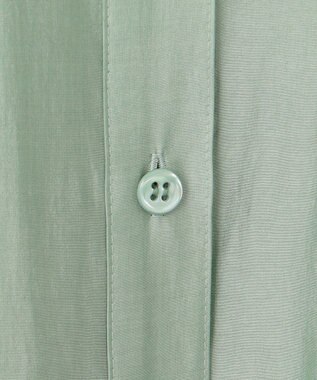 BEIGE， 【洗える】AMARYLLIS / シアーパフオーバーサイズブラウス Green