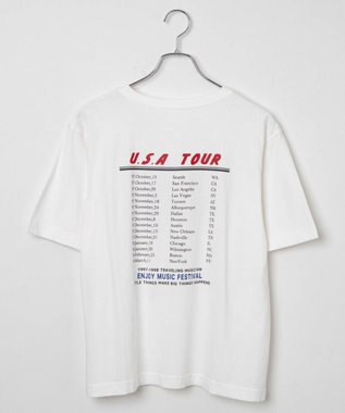 WEGO ヴィンテージライクグラフィックTシャツ ホワイトその他